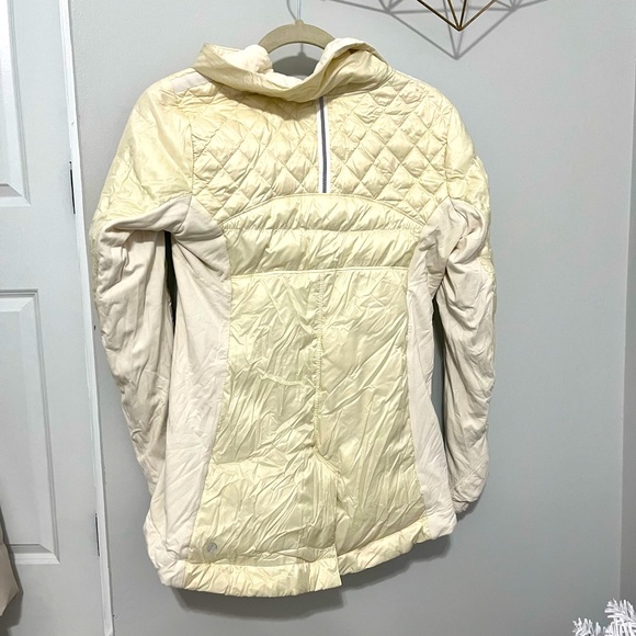 Luluemon Cream Zip Up - Picture 2 of 3